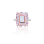 Glamour White Silver 925 Ring