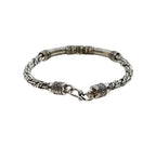 Tribal Plaited Oxidized Silver 925 Bracelet