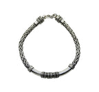 Interweaved Oxidized Silver 925 Bracelets