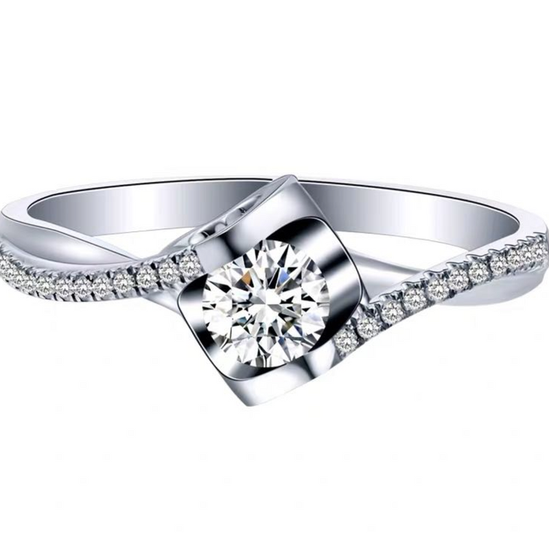 Montel Moissanite Silver 925 Ring