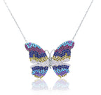 Colorful Butterfly Silver 925 Chain