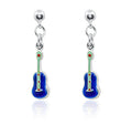 Blue Guitar Silver 925 Earring