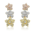 Daffodil 3 ways Silver 925 Danglers Earrings
