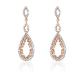 Infinity Loop Silver 925 Danglers Earrings