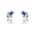 Blue Evil Eye Silver 925 Studs
