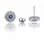 Halo Evil Eye Silver 925 Studs