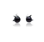 Miss Cat Pearl Silver 925 Studs