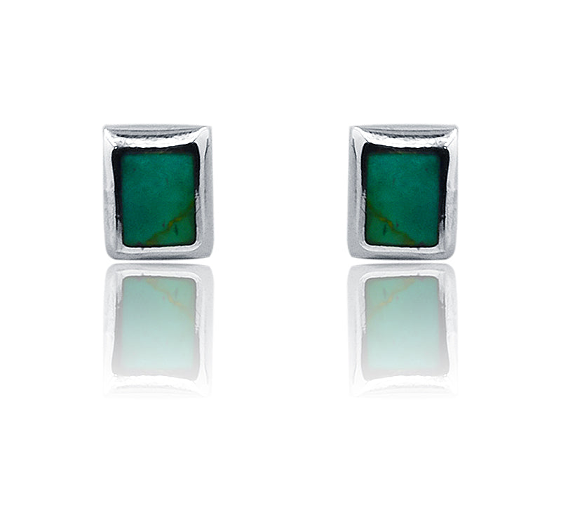 Himanshi Turquoise Green Silver 925 Studs