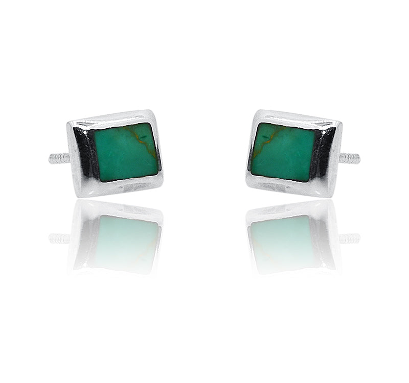 Himanshi Turquoise Green Silver 925 Studs