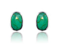 Dipti Turquoise Green Silver 925 Studs