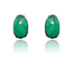 Dipti Turquoise Green Silver 925 Studs
