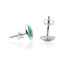 Garima Turquoise Green Silver 925 Studs