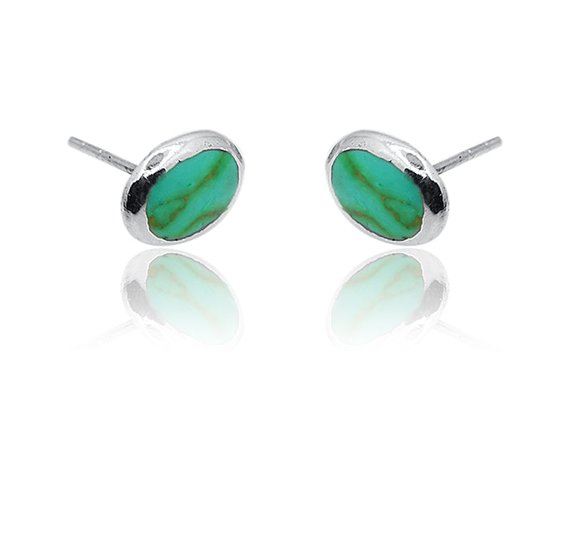Aashna Turquoise Green Silver 925 Earring
