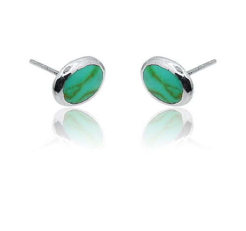 Aashna Turquoise Green Silver 925 Earring