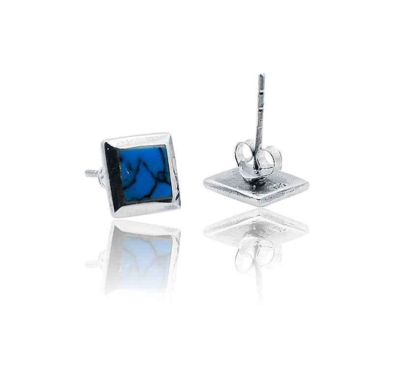 Hema Turquoise Blue Silver 925 Studs