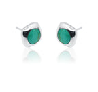 Anvi Turquoise Green Silver 925 Studs