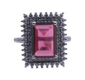 Rini Pink Silver 925 Cocktail Ring