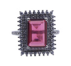 Rini Pink Silver 925 Cocktail Ring