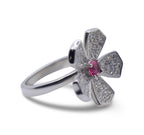 Embellished Aster Silver 925 Cocktail Ring