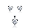 Cute Heart Silver 925 Mini Pandent Set