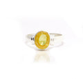 Ved Yellow Sapphire Silver 925 Ring