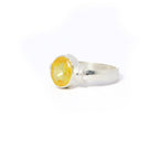 Ved Yellow Sapphire Silver 925 Ring