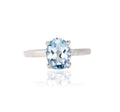 Aqua Blue Silver 925 Ring