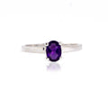 Purple Stone Silver 925 Ring