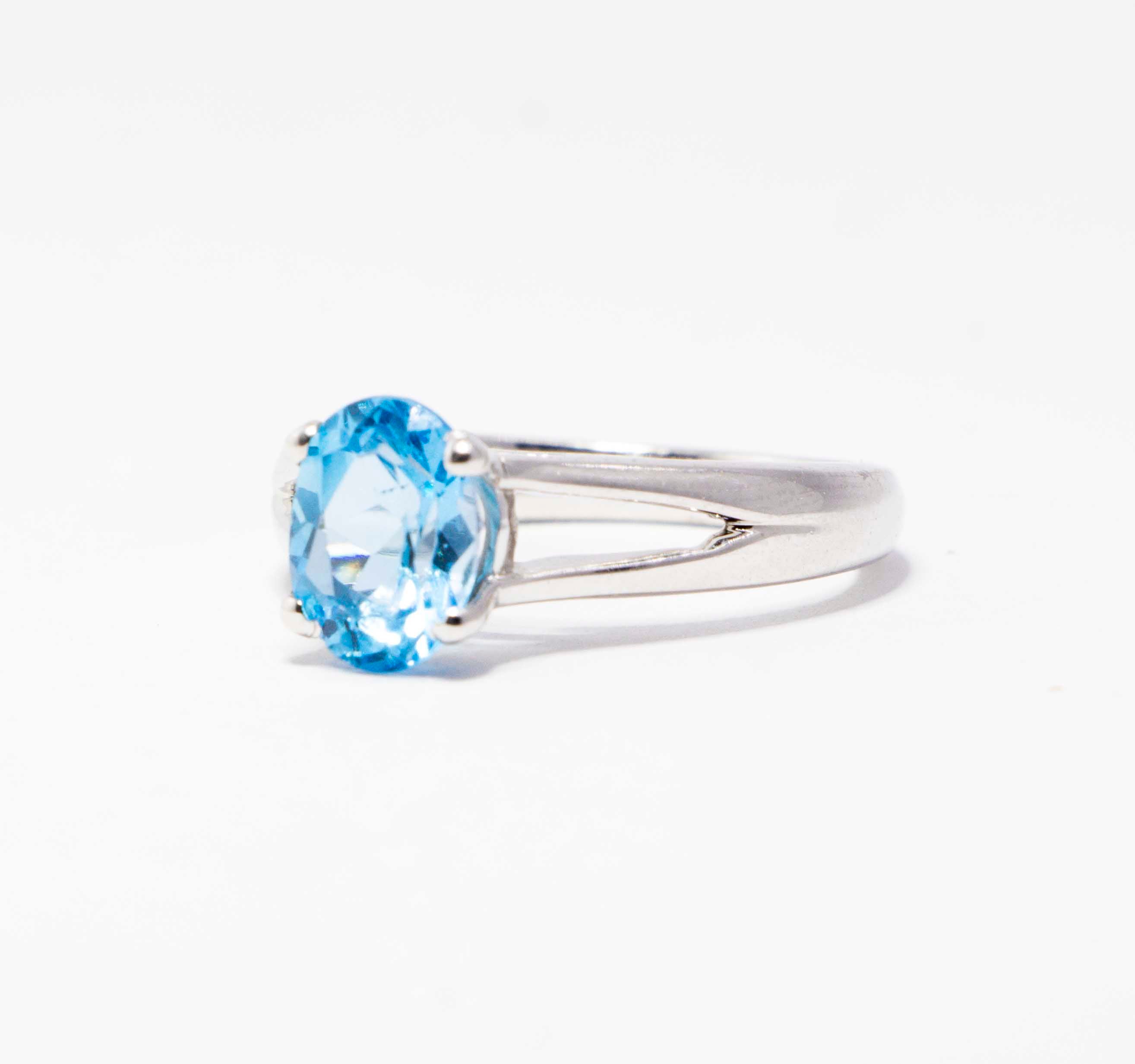 Sky Blue Stone Silver 925 Ring