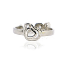 Heart & Love Dual side Silver 925 Ring