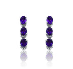 Josephine Violet Silver 925 Earrings
