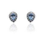 Julie Blue Silver 925 Earrings