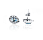 Julie Blue Silver 925 Earrings