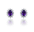 Rumani Violet Silver 925 Studs
