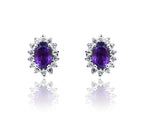Rumani Violet Silver 925 Studs