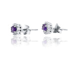Rumani Violet Silver 925 Studs