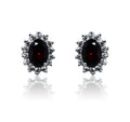 Gabriella Red Silver 925 Studs