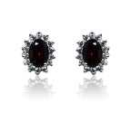 Gabriella Red Silver 925 Studs
