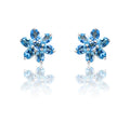 Ester Blue Silver 925 Studs