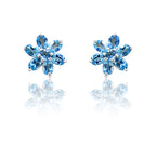Ester Blue Silver 925 Studs