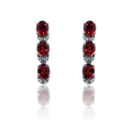 Audrey Red Silver 925 Earring