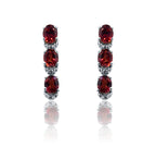 Audrey Red Silver 925 Earring