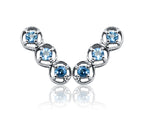 Brielle Blue Silver 925 Earring