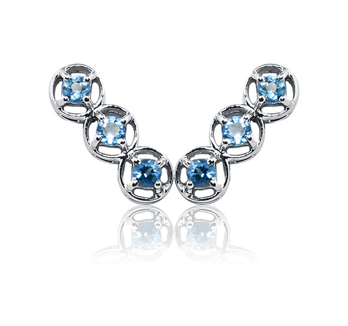 Brielle Blue Silver 925 Earring