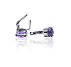 Julia Purple Silver 925 Studs