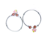 Baby Tinker Bell Flower Silver 999 Kada Pair