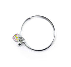 Baby Fairy Heart Silver 999 Kada Pair