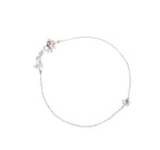 Pink Butterfly Silver 925 Anklet