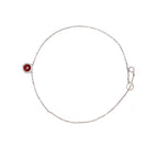 Red Iris Silver 925 Anklet