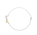 Cherry Chain Silver 925 Anklet